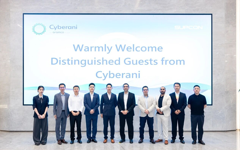 沙特阿美旗下Cyberani高层会见欧博abg，，，，携手共筑工业信息清静新名堂